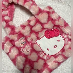 Hello kitty pink and white tote bag